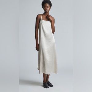 The Satin Square-Neck Slip Dress